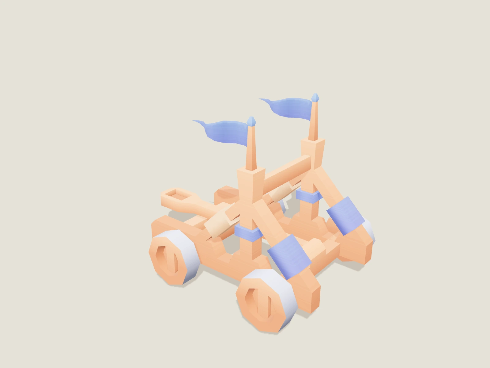 Medieval catapult model preview