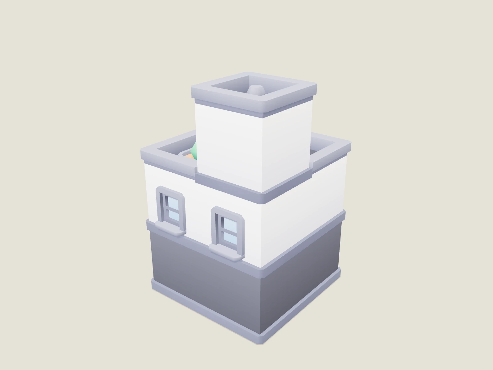 Commercial Building D model preview