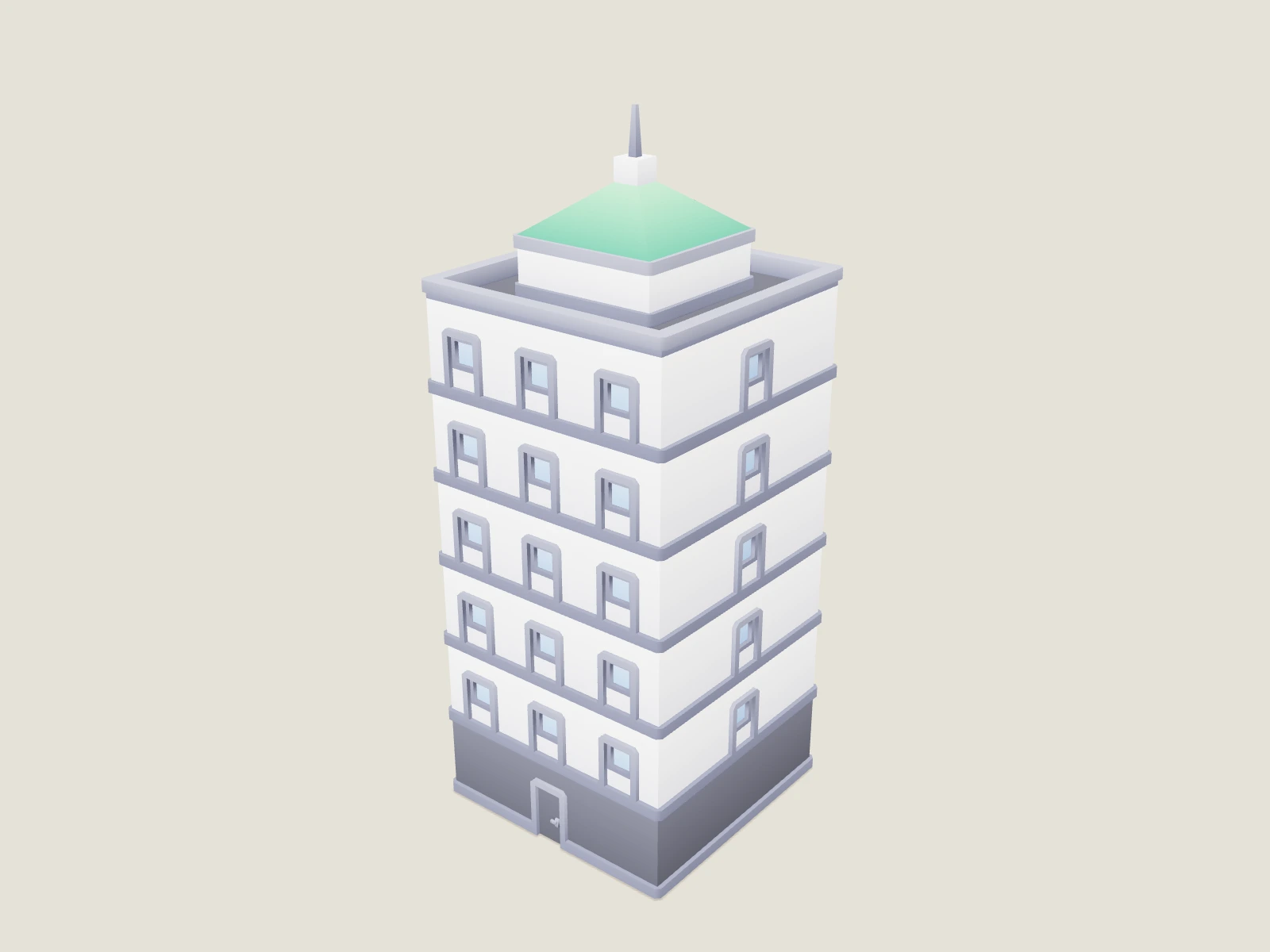 Commercial Building M model preview