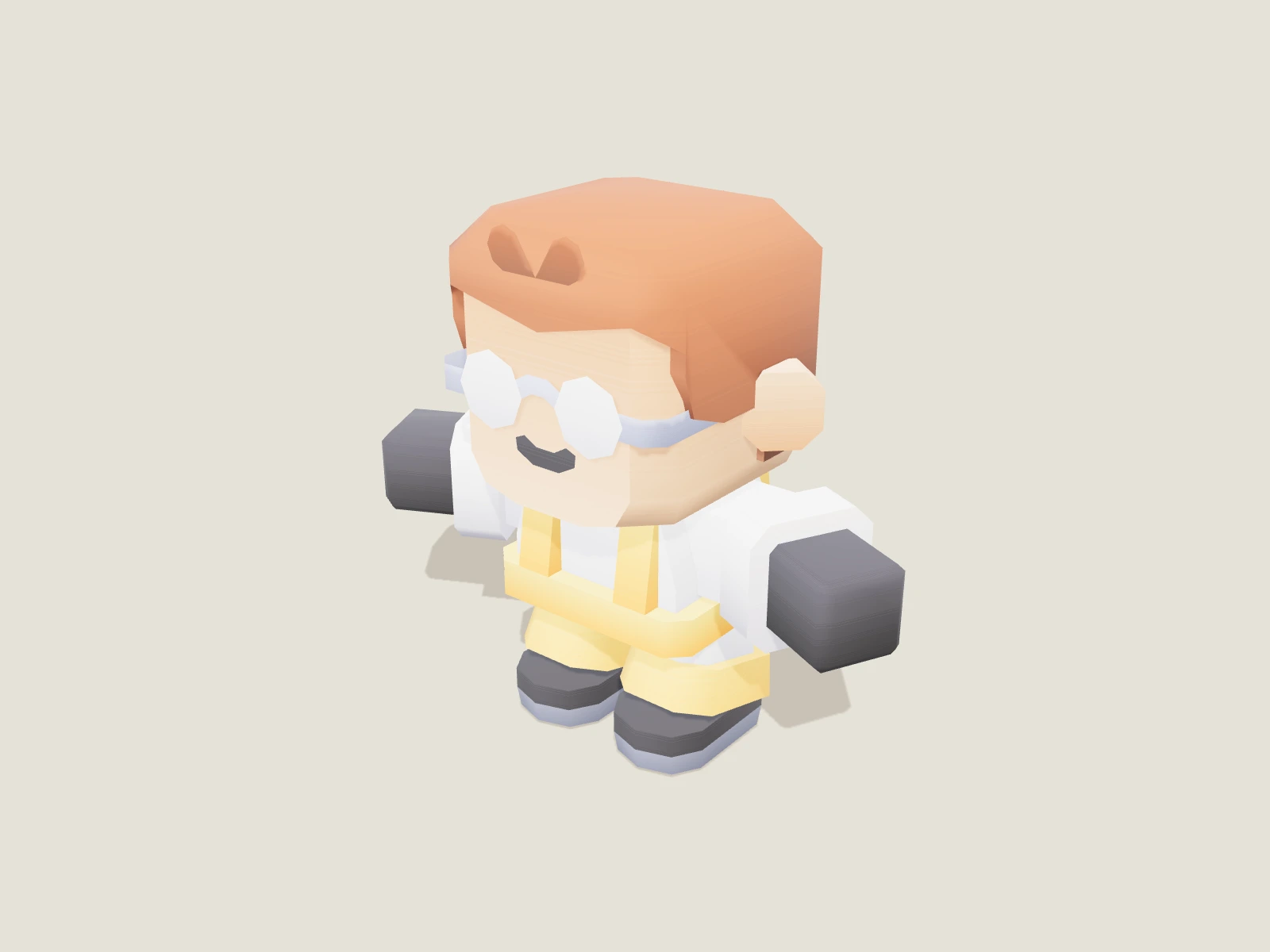 Stylized male character E model preview