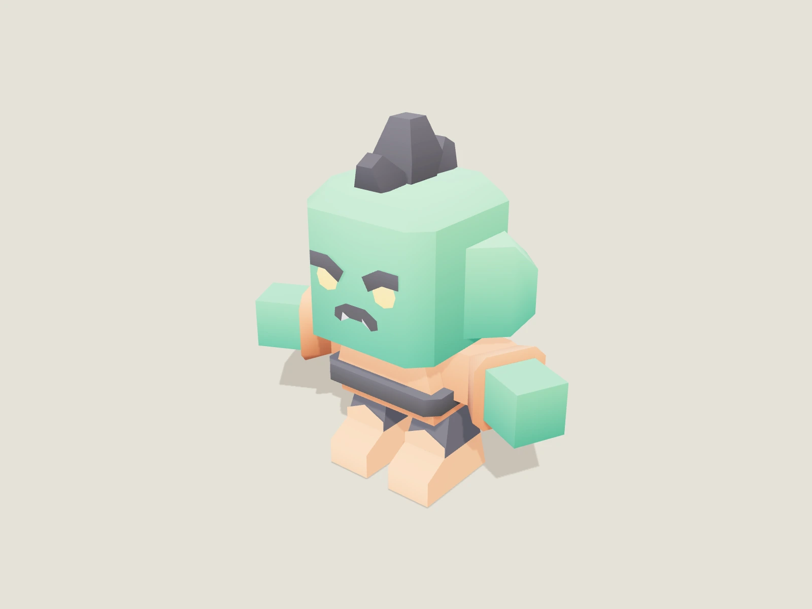 Fantasy orc model preview