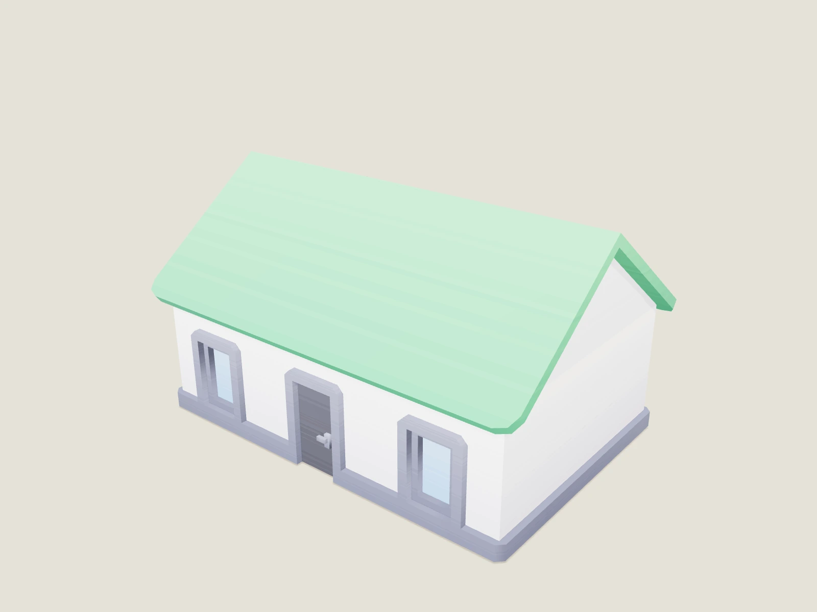 Suburban house H model preview