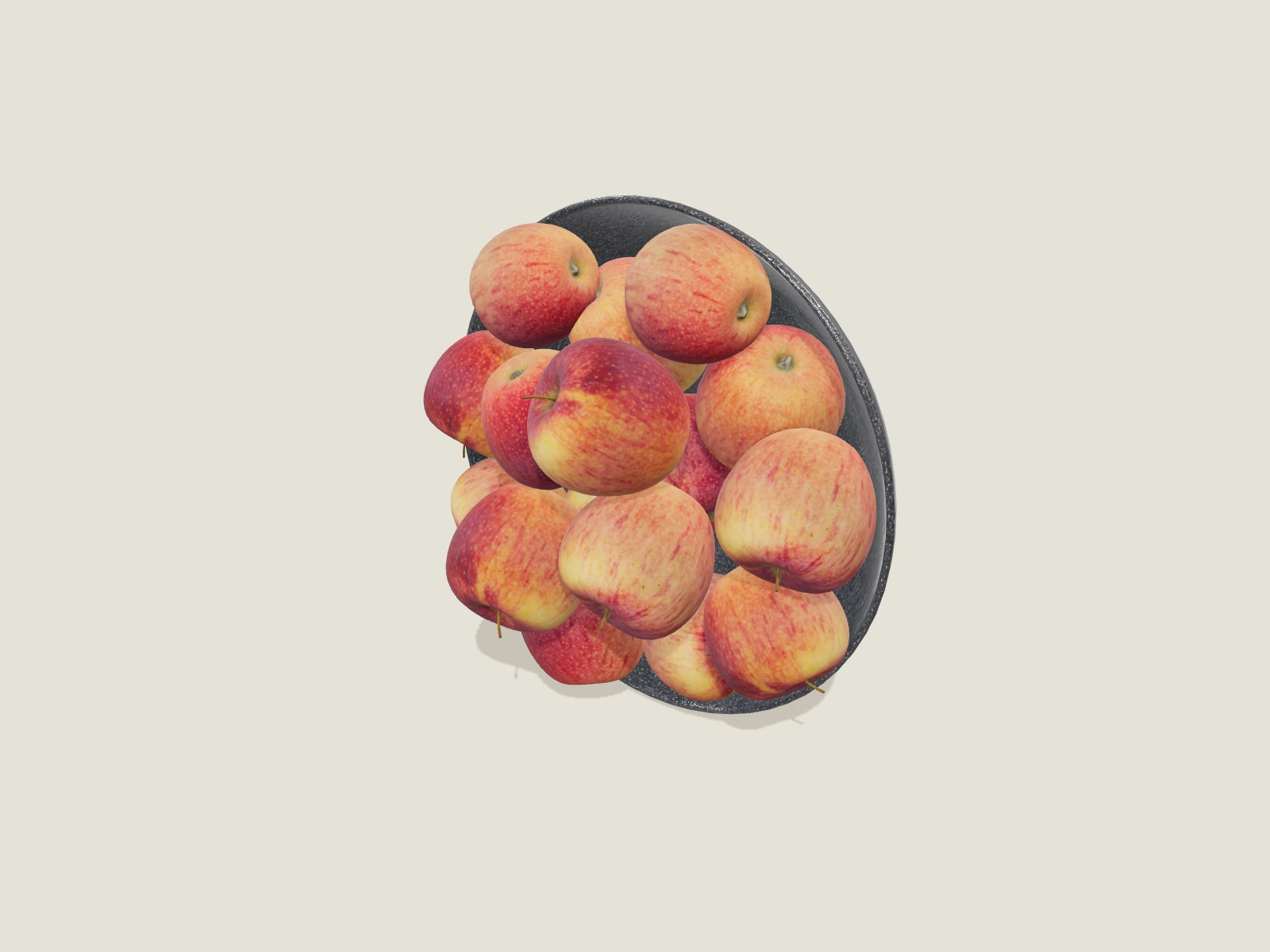 Bowl With Apple model preview