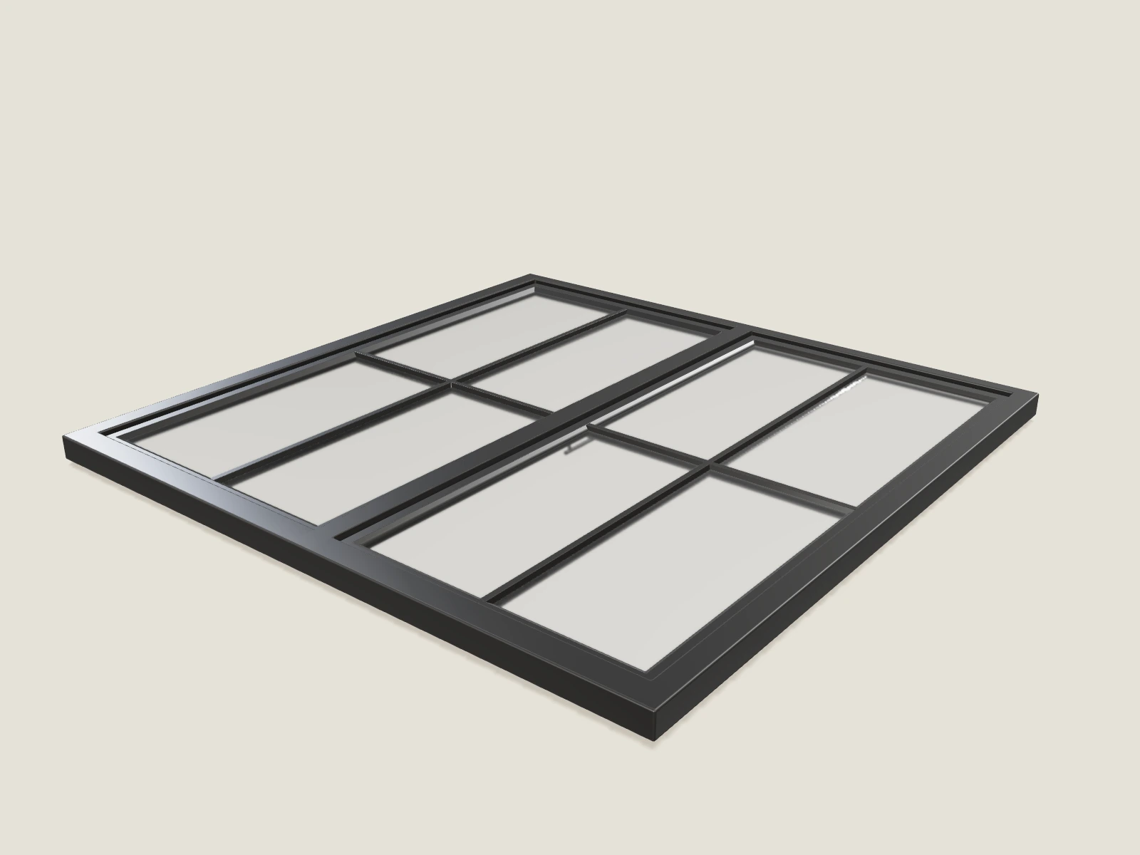 Window Double Door 6ftx6ft model preview