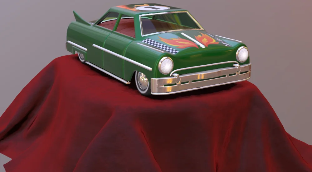Toy sports car model preview