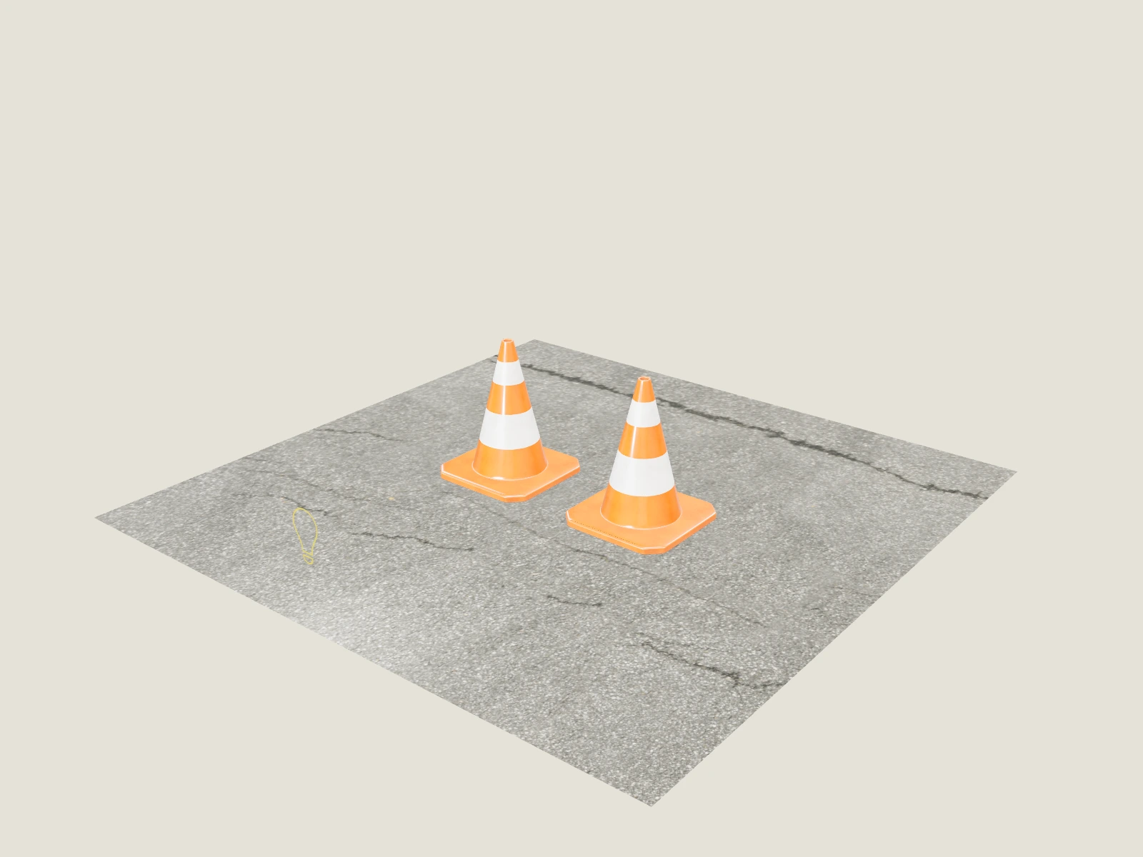 Traffic cone model preview