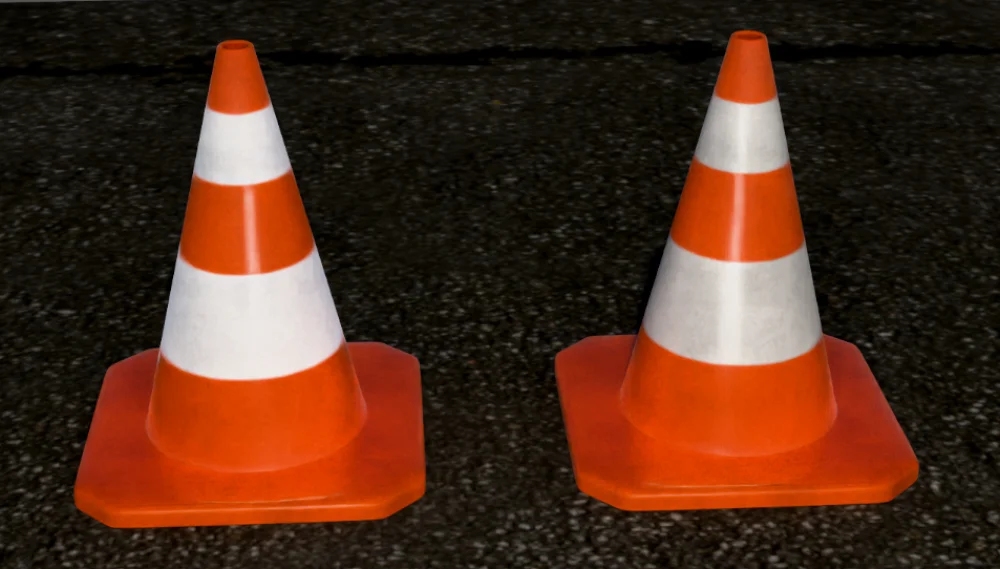 Traffic cone model preview